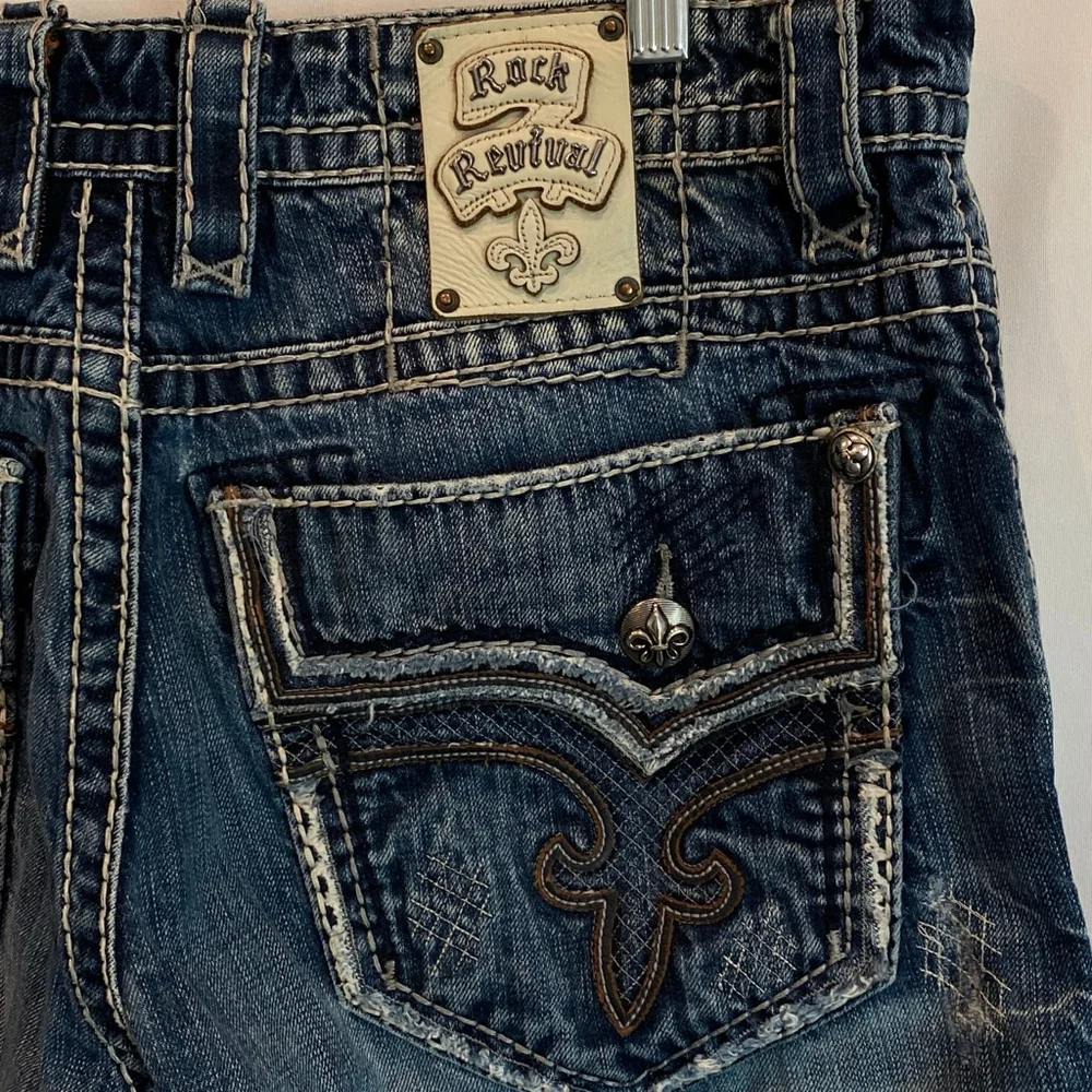 Rock Revival James Bootcut Men’s Jeans in Size 34